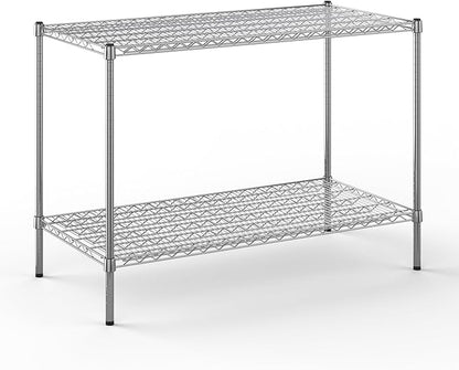 Regal Altair 24" Deep x 48" Wide x 34" Height Wire Shelving Kit | 2-Tier | NSF Commercial Storage Rack Unit
