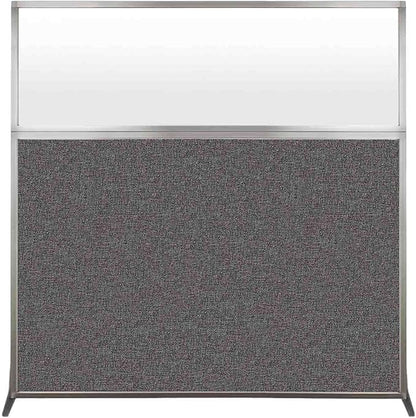 Versare Hush Screen Portable Room Divider | Workstation Wall Divider | Freestanding Privacy Hush Panels | Frosted Windows | Fabric Office Divider Screen | Great for Room Separation