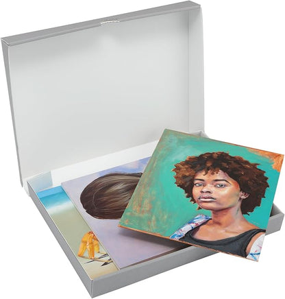 Jerry's Artarama Viewpoint Archival Storage Box (8.5x11) - Preserve Your Art, Easy to Assemble, Perfect for Photos, Artwork, Prints, and Record Storage