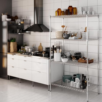 Regal Altair 24" Deep x 42" Wide x 74" Height Wire Shelving Kit | 4-Tier | NSF Commercial Storage Rack Unit