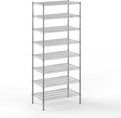 Regal Altair 21" Deep x 36" Wide x 86" Height Wire Shelving Kit | 8-Tier | NSF Commercial Storage Rack Unit
