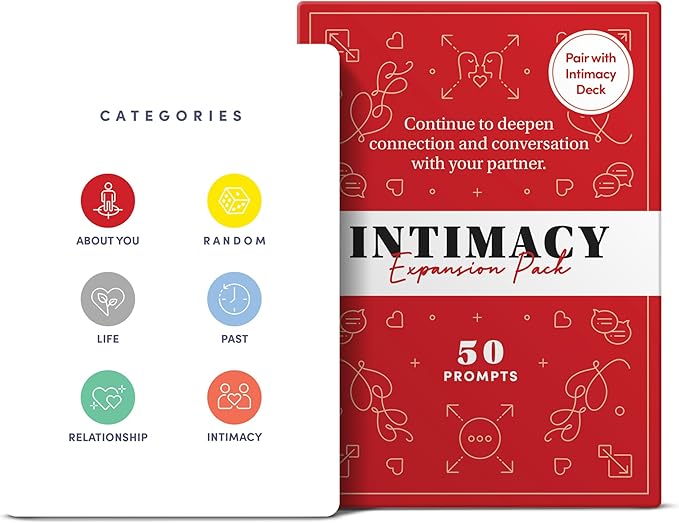 BestSelf Intimacy Deck Expansion Pack, 50 Conversation Starters for Couples, Meaningful Chats. Relationship Building Game