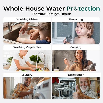 iSpring F2WGB21BCPB 10" x 4.5" Whole House Water Filters for WGB21B Series Water Filter Systems, includes Sediment and Lead-Removal Filters