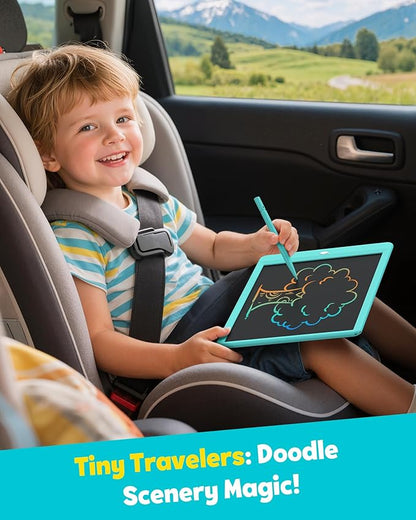 TEKFUN Kids Toys 10Inch LCD Writing Tablet, Mess Free Coloring Doodle Board, Drawing Pad for Kids Games Educational Toys for Ages 3-10 Girls Boys (Green)