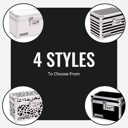 Vaultz Medicine Lock Box - 4 Pack - 5 x 7 x 5 Inches - Secure Cabinet Safe with Combination Lock - Ideal for Medications and Small Valuables - Black | Secure cabinet safe for medications, cash and small valuables, compact design fits shelves, drawers o...