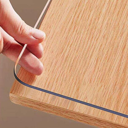 OstepDecor Clear Table Cover Protector 30 x 54 Inch, 1.5mm Thick Plastic Table Cover, Dining Table Protector Pad, Waterproof & Easy Cleaning PVC Desk Mat for Dresser, Coffee & Kitchen Wooden Tabletop
