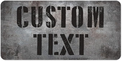 Custom Sign, Custom Street Sign, 11 Font Colors, 13 Font Styles, 4 Hole Options, 22 Sizes, 6x12 Inches, Rust Free DiBound, Fade Resistant, Made in USA by My Sign Center (Grunge Metal)