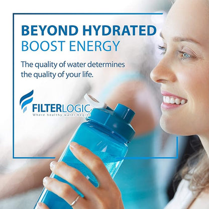Filterlogic 3US-PF01 Water Filter Replacement for Filtrete® 3US-PS01 | Compatible with Filtrete® 3US-PS01, 3US-MAX-F01H, 3US-PF01H, HF20-S, Manitowoc K-00337, K-00338, Delta RP78702, NSF/ANSI 42