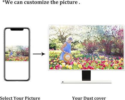 Baocicco Violet Gold Marble Waterproof Weatherproof and Dust-Proof TV Screen Cover 55 Inch for Home Office Creative TV Covers for TVs Screen Anti-Static Dustproof Protective