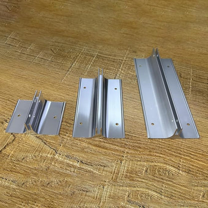 10 Pack 6" Length Aluminum Corridor Sign Holder, 1/8" Substrate, Corridor Mount, Minimalist Design for Versatile Signage