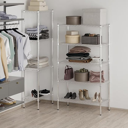 Regal Altair 18" Deep x 36" Wide x 64" Height Wire Shelving Kit | 5-Tier | NSF Commercial Storage Rack Unit