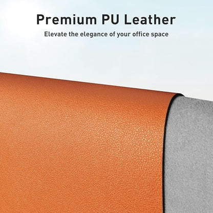 Aothia PU Leather Desk Pad — 23.6" × 13.7", Non-Slip
