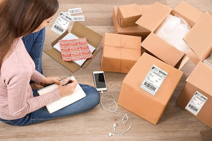 Half Sheet Shipping Labels, 8.5" x 5.5" Address Labels, Half Sheet Self Adhesive Mailing Labels for Laser & Inkjet Printers (100 Sheets, 200 Labels)