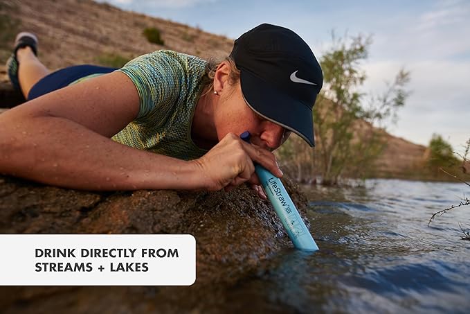 LifeStraw Personal Water Filter for Hiking, Camping, Travel, and Emergency Preparedness