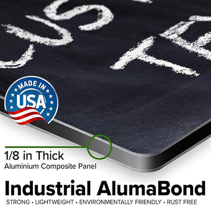 Custom Sign, Custom Street Sign, 11 Font Colors, 13 Font Styles, 4 Hole Options, 22 Sizes, 10x14 Inches, Rust Free DiBound, Fade Resistant, Made in USA by My Sign Center (Chalkboard Black)