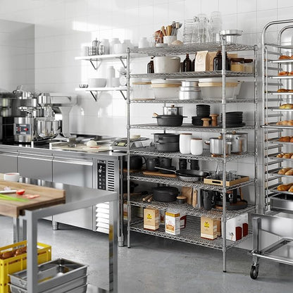 Regal Altair 24" Deep x 42" Wide x 74" Height Wire Shelving Kit | 8-Tier | NSF Commercial Storage Rack Unit