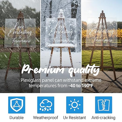 CALPALMY (2-Pack) 12 x 12 Inch Clear Acrylic Sheet Plexiglass 1/4" Thick; Use for Craft Projects, Signs, Display Cases, DIY Projects and More; Cut with Cricut, Engraver, Saw or Hand Tools – No Knives