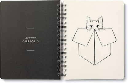 Compendium Spiral Notebook - Wild at Heart — A Designer Spiral Notebook with 192 Lined Pages, College Ruled, 7.0”W x 9.25”H