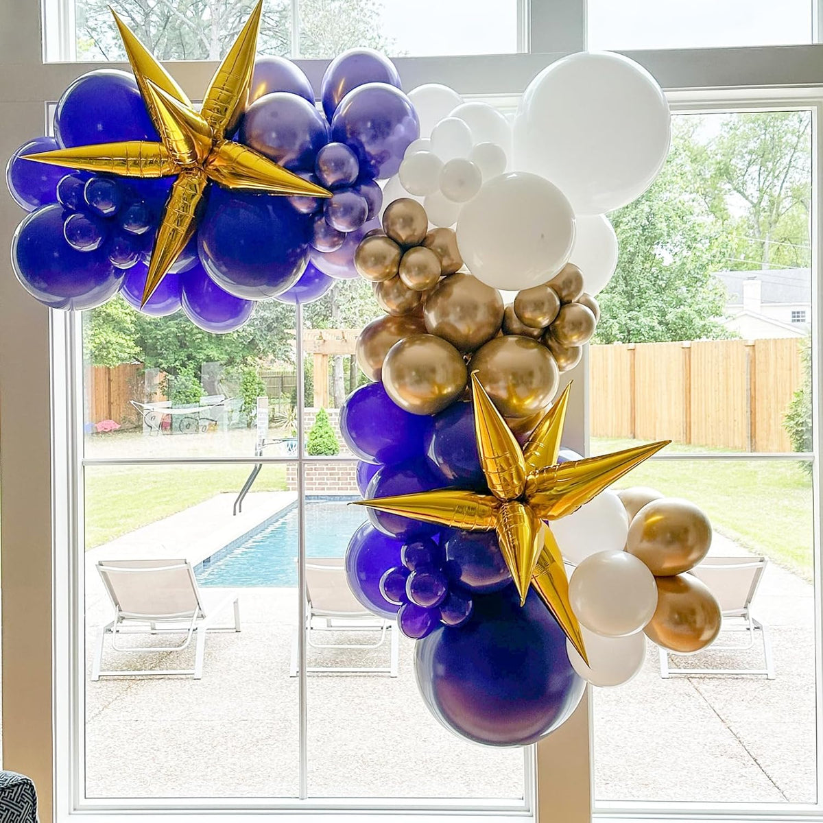 90pack Navy Blue Balloons Different Size 18/12/10/5 Inch Dark Blue Balloon Garland Arch Kit for Graduation, Wedding, Birthday, Baby Shower, Gender Reveal, Anniversary Party Decorations