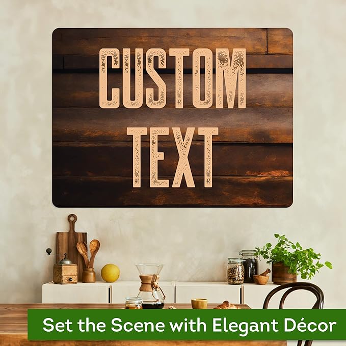 Custom Sign, Custom Street Sign, 11 Font Colors, 13 Font Styles, 4 Hole Options, 22 Sizes, 36x48 Inches, Rust Free DiBound, Fade Resistant, Made in USA by My Sign Center (Vintage Wood)