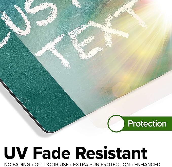 Custom Sign, Custom Street Sign, 11 Font Colors, 13 Font Styles, 4 Hole Options, 22 Sizes, 12x12 Inches, Rust Free DiBound, Fade Resistant, Made in USA by My Sign Center (Chalkboard Green)