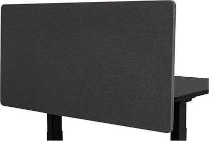 Stand Up Desk Store ReFocus Clamp-on Acoustic Desk Divider Privacy Panel That Reduces Noise and Visual Distractions (Ash Gray, 47.25" x 23.6")