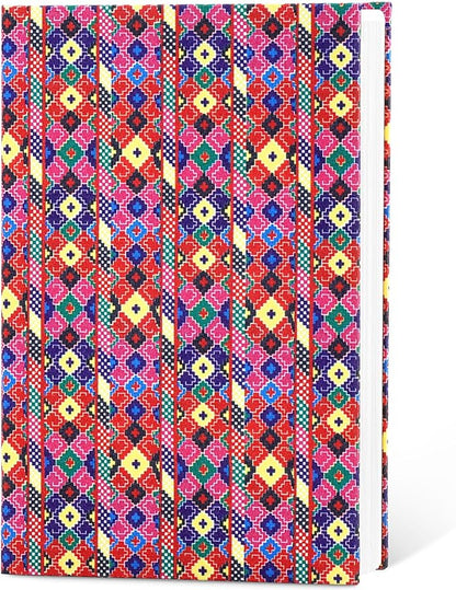 Journal Notebook, Fabric Vintage Journal Hard Cover Lined Notebook,192 Pages A5 College Ruled Notebook for Work & Note Taking,Perfect for Office School Home Supplies （Add Energy）