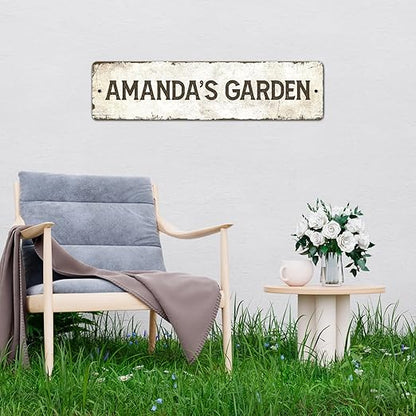 Rustic Custom Sign, Personalized Metal Signs, Gift for Him Men Dad, Man Cave, Indoor and Outdoor Use, 6x24 Inches, ACM, Fade Resistant, Made in The USA