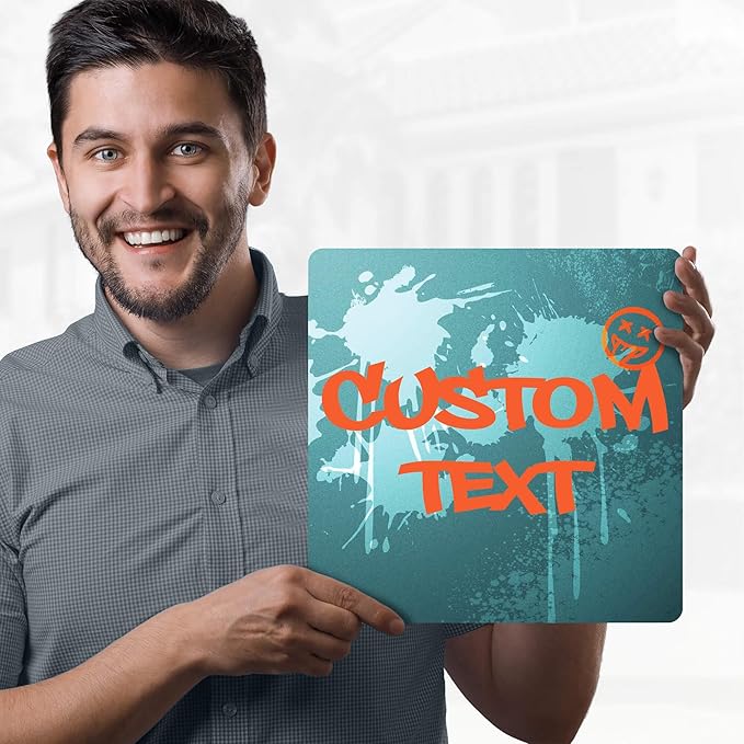 Custom Sign, Custom Street Sign, 11 Font Colors, 13 Font Styles, 4 Hole Options, 22 Sizes, 12x12 Inches, Rust Free DiBound, Fade Resistant, Made in USA by My Sign Center (Graffiti)