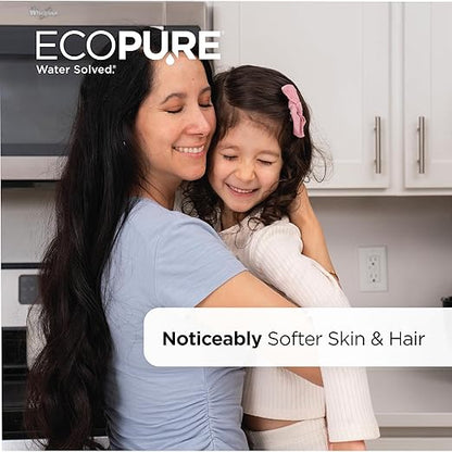 EcoPure EPW140 Smart Whole House Water Softener with Wi-Fi – App Monitoring, Smart Alerts, AutoSense AI Efficiency, Compact Cabinet Design