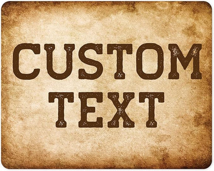 Custom Sign, Custom Street Sign, 11 Font Colors, 13 Font Styles, 4 Hole Options, 22 Sizes, 24x30 Inches, Rust Free DiBound, Fade Resistant, Made in USA by My Sign Center (Vintage)