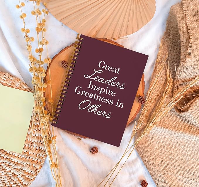 OXW Burgundy Notebooks for Work, Employee Appreciation Gifts, Leadership Gifts Notebook Journal for Writing Meeting Office, Thank You Gifts for Women Men Leader Mentor Boss Manager, 5.5"x8.3"