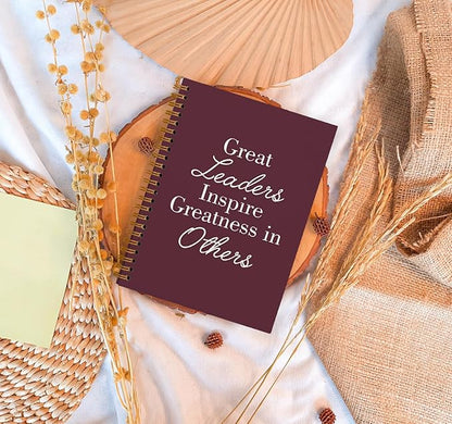 OXW Burgundy Notebooks for Work, Employee Appreciation Gifts, Leadership Gifts Notebook Journal for Writing Meeting Office, Thank You Gifts for Women Men Leader Mentor Boss Manager, 5.5"x8.3"