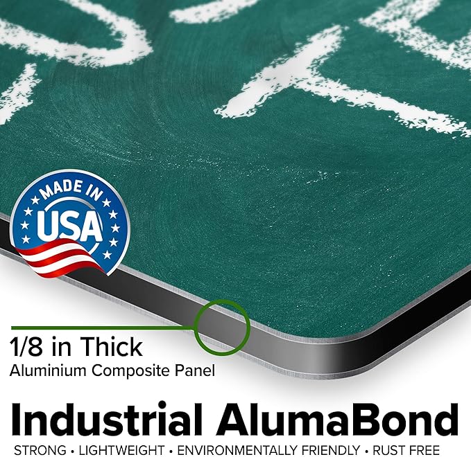 Custom Sign, Custom Street Sign, 11 Font Colors, 13 Font Styles, 4 Hole Options, 22 Sizes, 12x18 Inches, Rust Free DiBound, Fade Resistant, Made in USA by My Sign Center (Chalkboard Green)