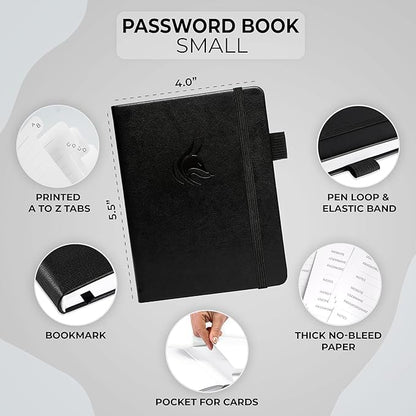 Clever Fox Password Book with alphabetical tabs. Internet Address Organizer.....