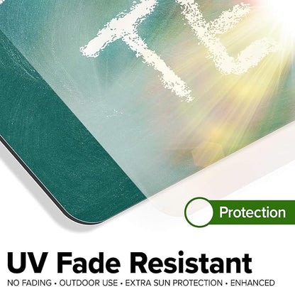 Custom Sign, Custom Street Sign, 11 Font Colors, 13 Font Styles, 4 Hole Options, 22 Sizes, 12x18 Inches, Rust Free DiBound, Fade Resistant, Made in USA by My Sign Center (Chalkboard Green)