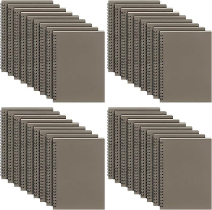 Yahenda 36 Pcs Spiral Notebook Bulk A5 Journal Lined 8.3'' x 5.5'' Writing Composition Paper Small Notepad Subject Notebook for Students Office Business Back to School Supplies (Dark Gray)