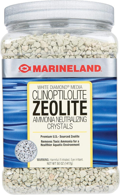 Marineland White Diamond 50 Ounces, Removes Toxic Ammonia, Aquarium Filter Media