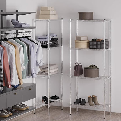 Regal Altair 14" Deep x 30" Wide x 74" Height Wire Shelving Kit | 4-Tier | NSF Commercial Storage Rack Unit