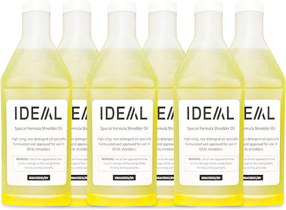 IDEAL Maintenance Bundle: AC0901H Gusseted Shredder Bags 40x14x48 Case 80 56-Gallon + High-Cling Lubricating Oil 6 Quart Bottles IDEACCED21/6H Compatible 2604, 3105, 4001 4003 4005, 4108