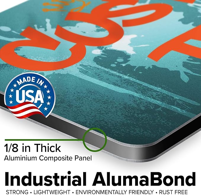 Custom Sign, Custom Street Sign, 11 Font Colors, 13 Font Styles, 4 Hole Options, 22 Sizes, 9x18 Inches, Rust Free DiBound, Fade Resistant, Made in USA by My Sign Center (Graffiti)