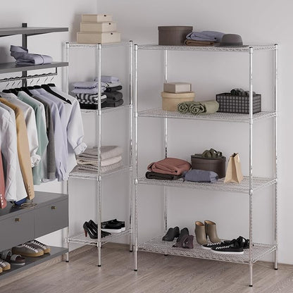 Regal Altair 24" Deep x 42" Wide x 74" Height Wire Shelving Kit | 4-Tier | NSF Commercial Storage Rack Unit