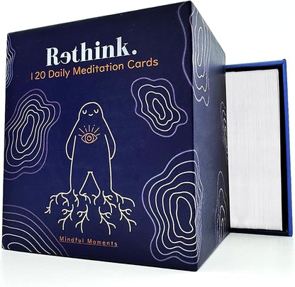 QUOKKA Meditation Cards - 120 Cards for Adults - Anxiety Relief Items Affirmation Cards for Mental Health - Calming Self Care for Women - Perfect Mindfulness Gift for Adult