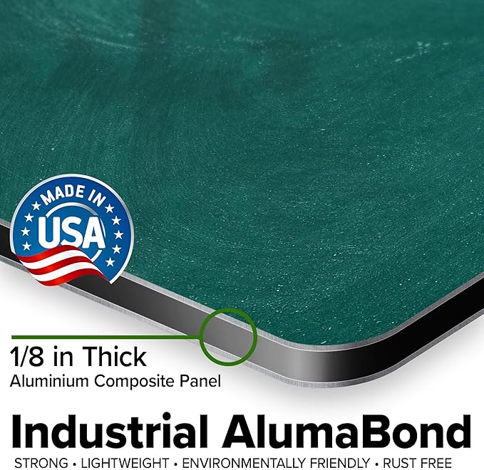 Custom Sign, Custom Street Sign, 11 Font Colors, 13 Font Styles, 4 Hole Options, 22 Sizes, 18x24 Inches, Rust Free DiBound, Fade Resistant, Made in USA by My Sign Center (Chalkboard Green)