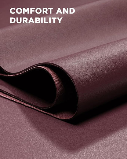 YSAGi 55" x 24" Large PU Leather Desk Mat for Keyboard and Mouse - Waterproof Non-Slip Desk Pad Protector for Office, Home, Writing Desk, Dark Pink