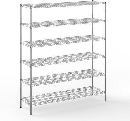 Regal Altair 21" Deep x 72" Wide x 86" Height Wire Shelving Kit | 6-Tier | NSF Commercial Storage Rack Unit