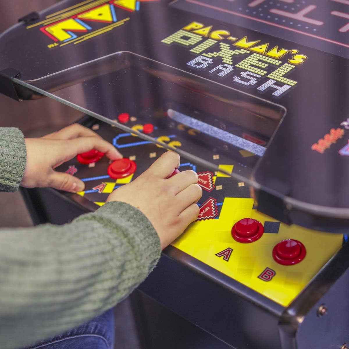 Pac-Man Pixel Bash Home Cocktail Table - Black