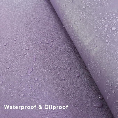Vyaaa 51 inch Large L-Shaped Leather Desk Pad Protector,Large Gaming Mouse Pad for Computer,Corner Desk Mat for Office and Home,Purple