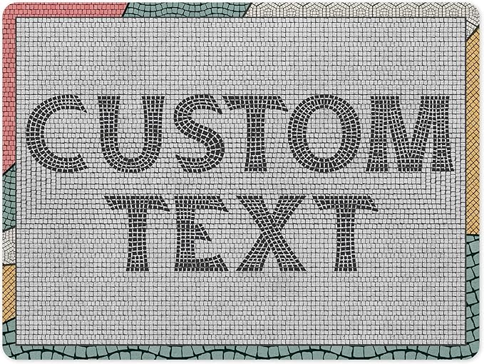 Custom Sign, Custom Street Sign, 11 Font Colors, 13 Font Styles, 4 Hole Options, 22 Sizes, 18x24 Inches, Rust Free DiBound, Fade Resistant, Made in USA by My Sign Center (Fauxsaic 2)