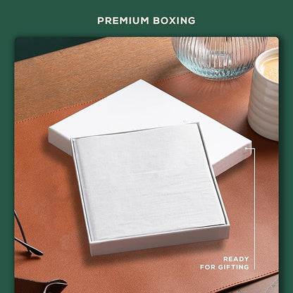 Beechmore Books Square Sketchbook – 8x8 Premium Vegan Leather Bound Large Sketch Book Hardcover with 156 Thick 160gsm Perforated Ivory Pages, Blank Sketch Pad, Gift Boxed Back Pocket, Ribbon Bookmark